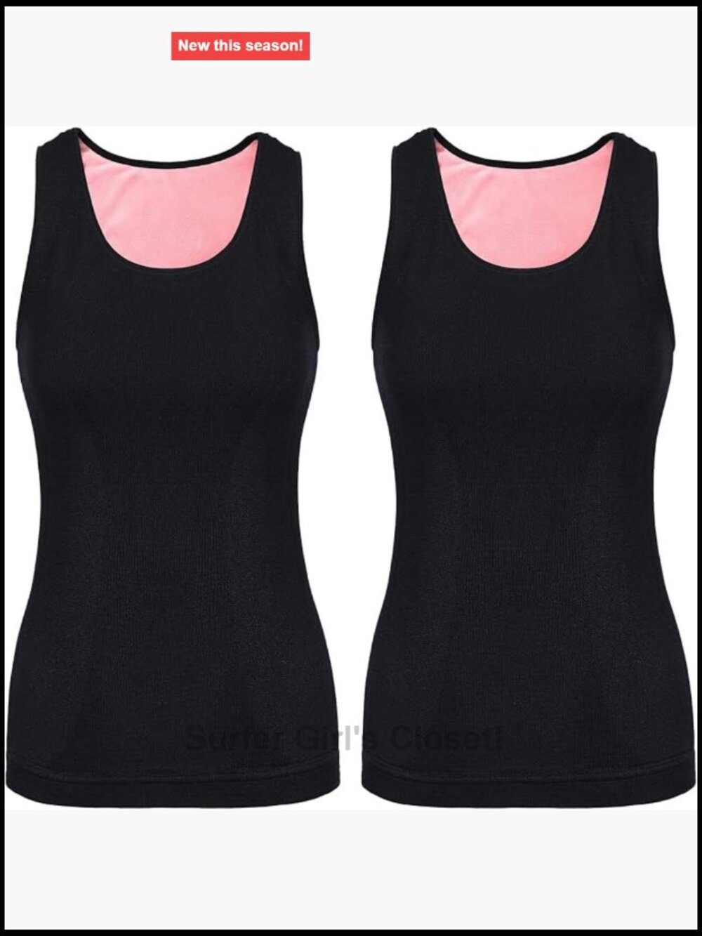 2 Pack Fleece Lined Thermal Tank Top Women Cotton Camisole Base Layer